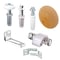 Prime-Line Prime-Line 3/8 in. D Plastic/Steel Door Repair Kit 1 pk 164183 - alternate 1